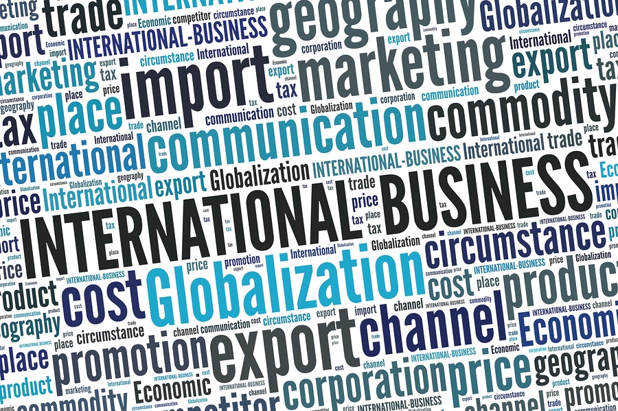 International business in word collage